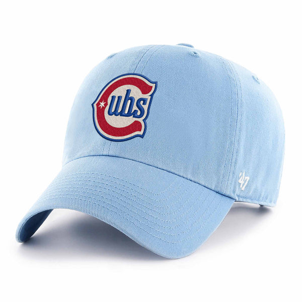 Chicago Cubs 47 Brand Blues Primary Logo Clean Up Adjustable Cap