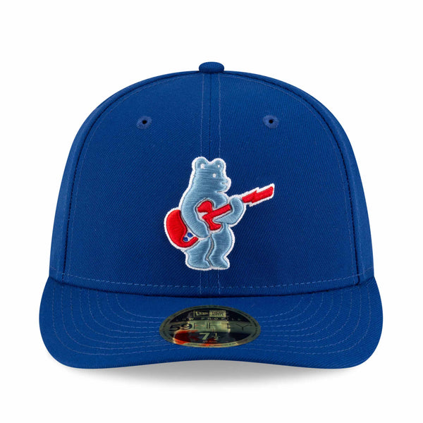 Chicago Cubs Blues Rock Bear Batting Practice Authentic New Era 59FIFTY Low Profile Fitted Cap