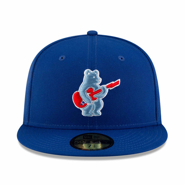 Chicago Cubs Blues Rock Bear Batting Practice Authentic New Era 59FIFTY Fitted Cap