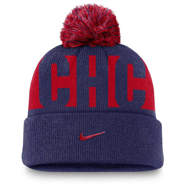 Chicago Cubs Nike Peak Standard CHC Pom Beanie