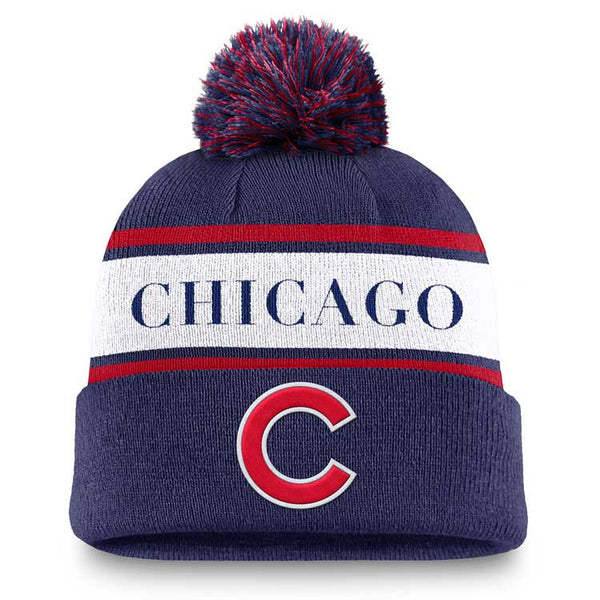 Chicago Cubs Nike Peak Standard Chicago Pom Beanie