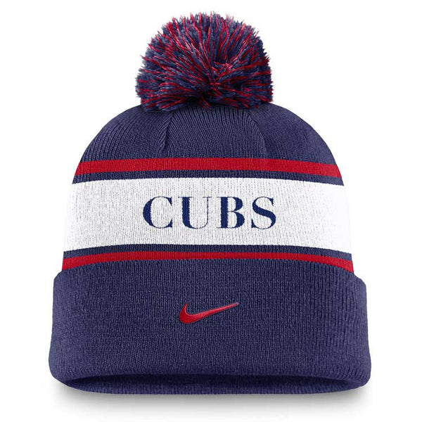 Chicago Cubs Nike Peak Standard Chicago Pom Beanie