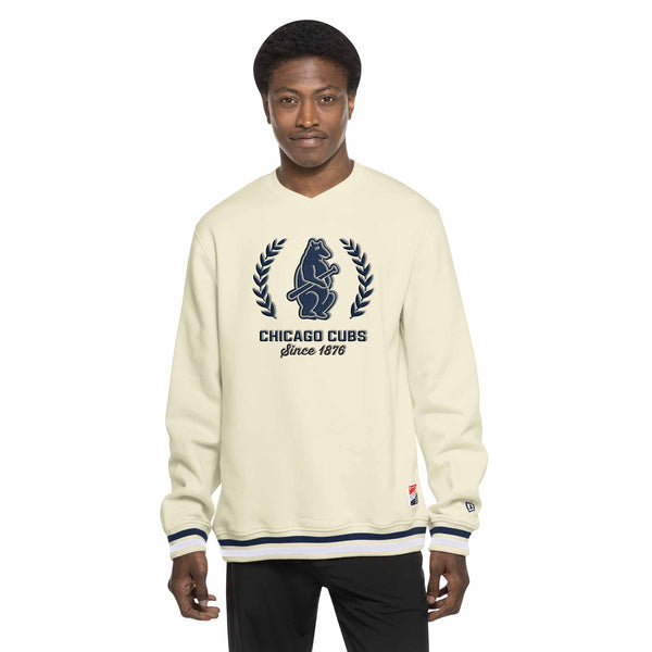 Chicago Cubs New Era 1914 Bear Since 1876 Crewneck Sweatshirt