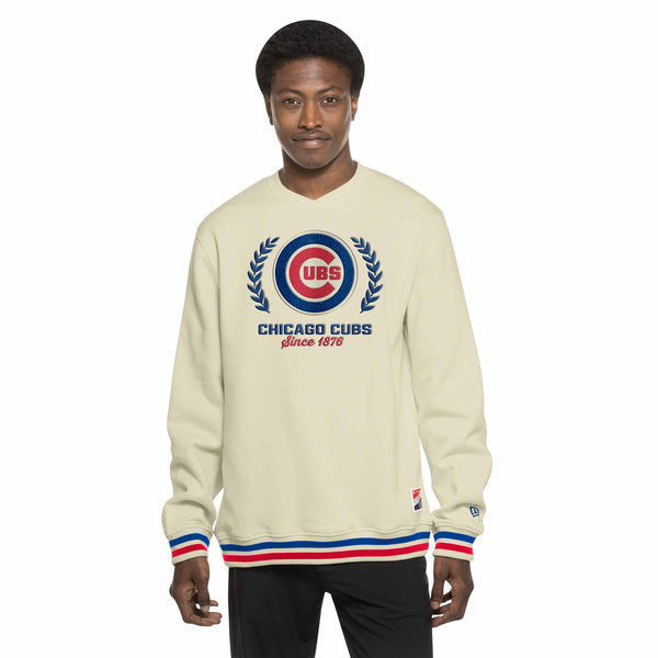 Chicago Cubs New Era Bullseye Since 1876 Crewneck Sweatshirt