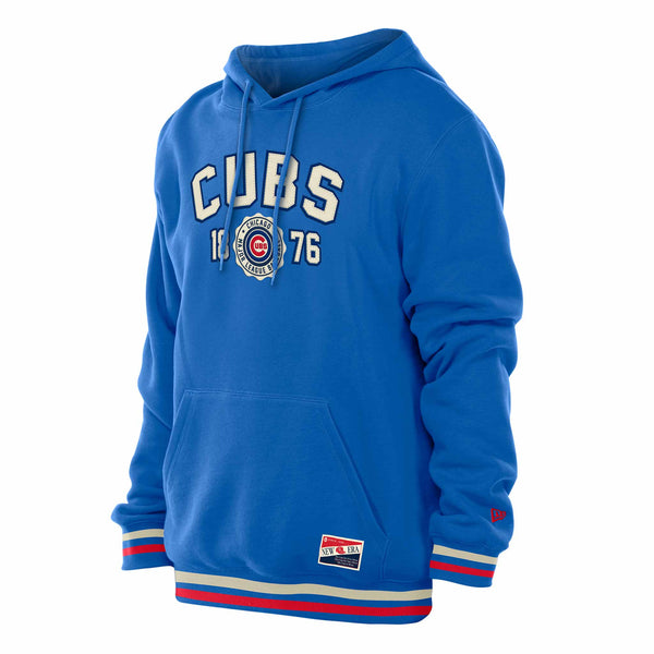 Chicago Cubs New Era Bullseye Crest 1876 Hooded Sweatshirt