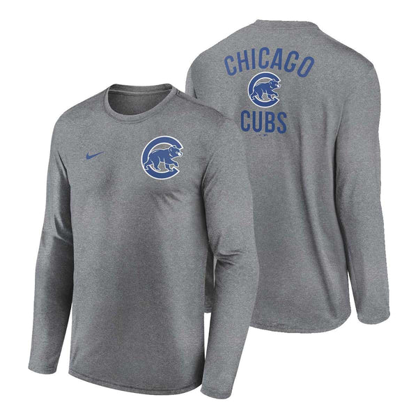 Chicago Cubs Nike 2 Hit Legend Long Sleeve T Shirt