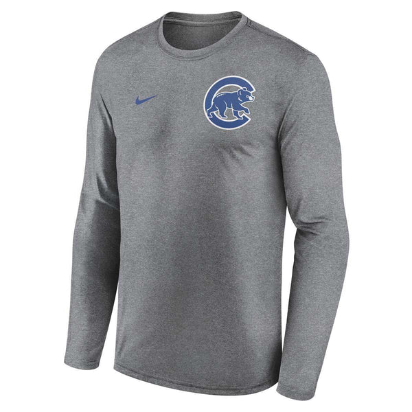 Chicago Cubs Nike 2 Hit Legend Long Sleeve T Shirt