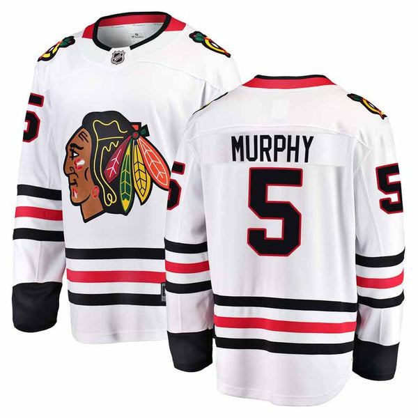 Chicago Blackhawks No5 Connor Murphy White Road Stitched Jersey