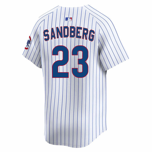 Chicago Cubs Ryne Sandberg Nike Home Vapor Limited Jersey W/ Authentic Lettering