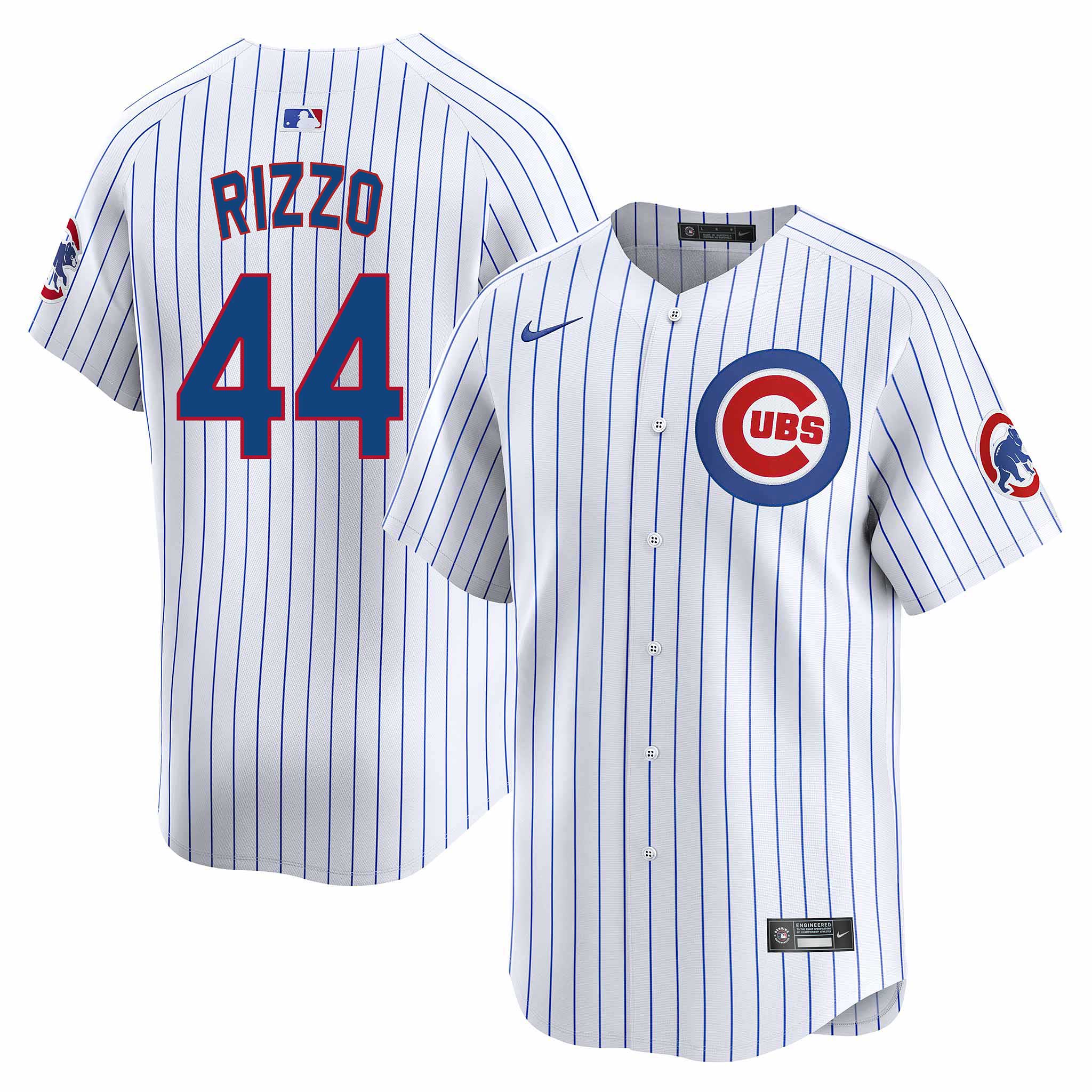 Nike Anthony Rizzo Chicago Cubs Youth White Home Replica Player Jersey Size Small