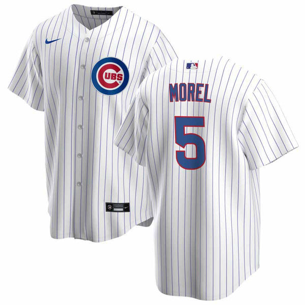 Christopher Morel Chicago Cubs Home Pinstripe Nike Men's Replica Jersey