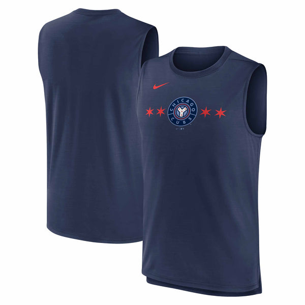 Men's Nike Navy Chicago Bears Muscle T-Shirt Size: 3XL