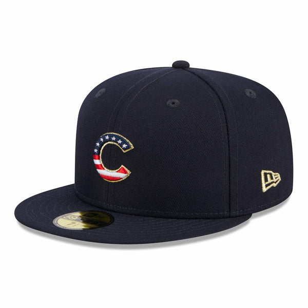 New Era Navy Chicago Cubs 4th of July 9TWENTY Adjustable Hat