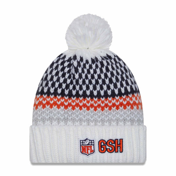 Chicago Bears 2023 Sideline White Bear Women's Knit Hat