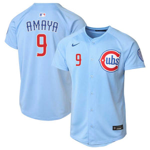 Chicago Cubs Miguel Amaya Youth Blues Alternate Nike Vapor Limited Jersey