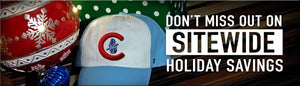 Don't miss out on site wide holiday savings on Cubs merchandise, like 