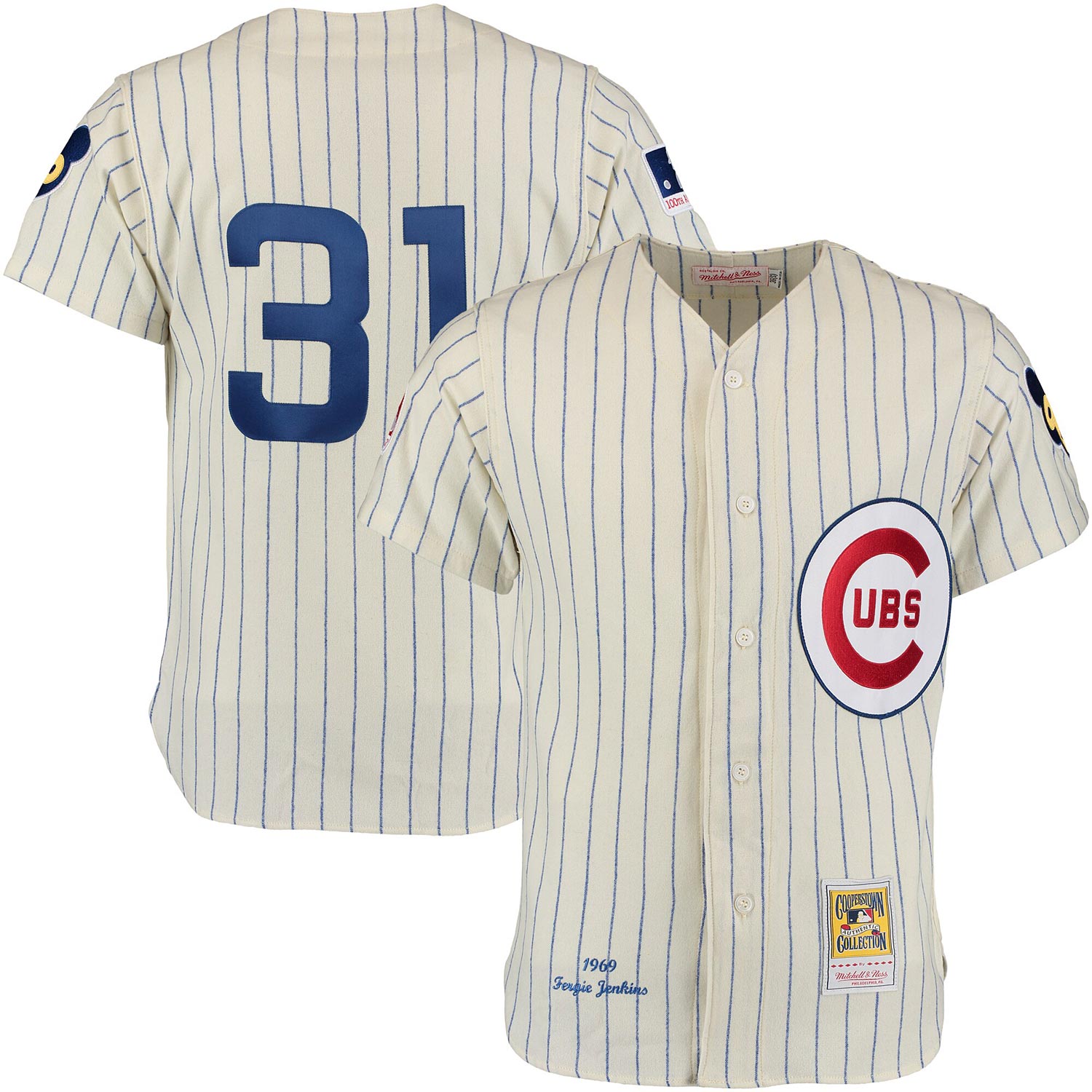 MLB Chicago Cubs (Andre Dawson) Men's Cooperstown Baseball Jersey.