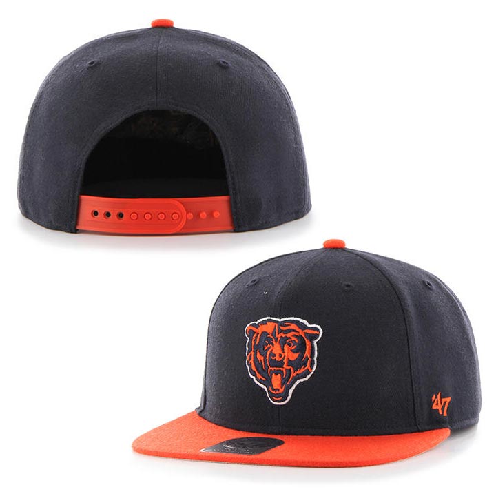 Chicago Bears Youth Legacy Deadstock Snapback Hat - Navy