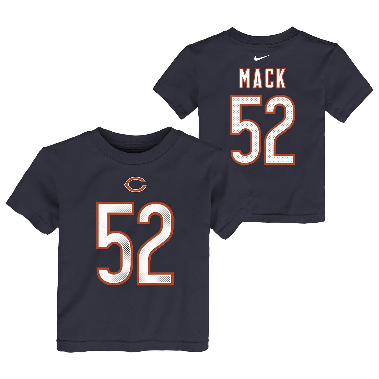 Outerstuff Chicago Bears Youth Mitch Trubisky with C Pride Name and Number Tee Shirt Medium = 10-12