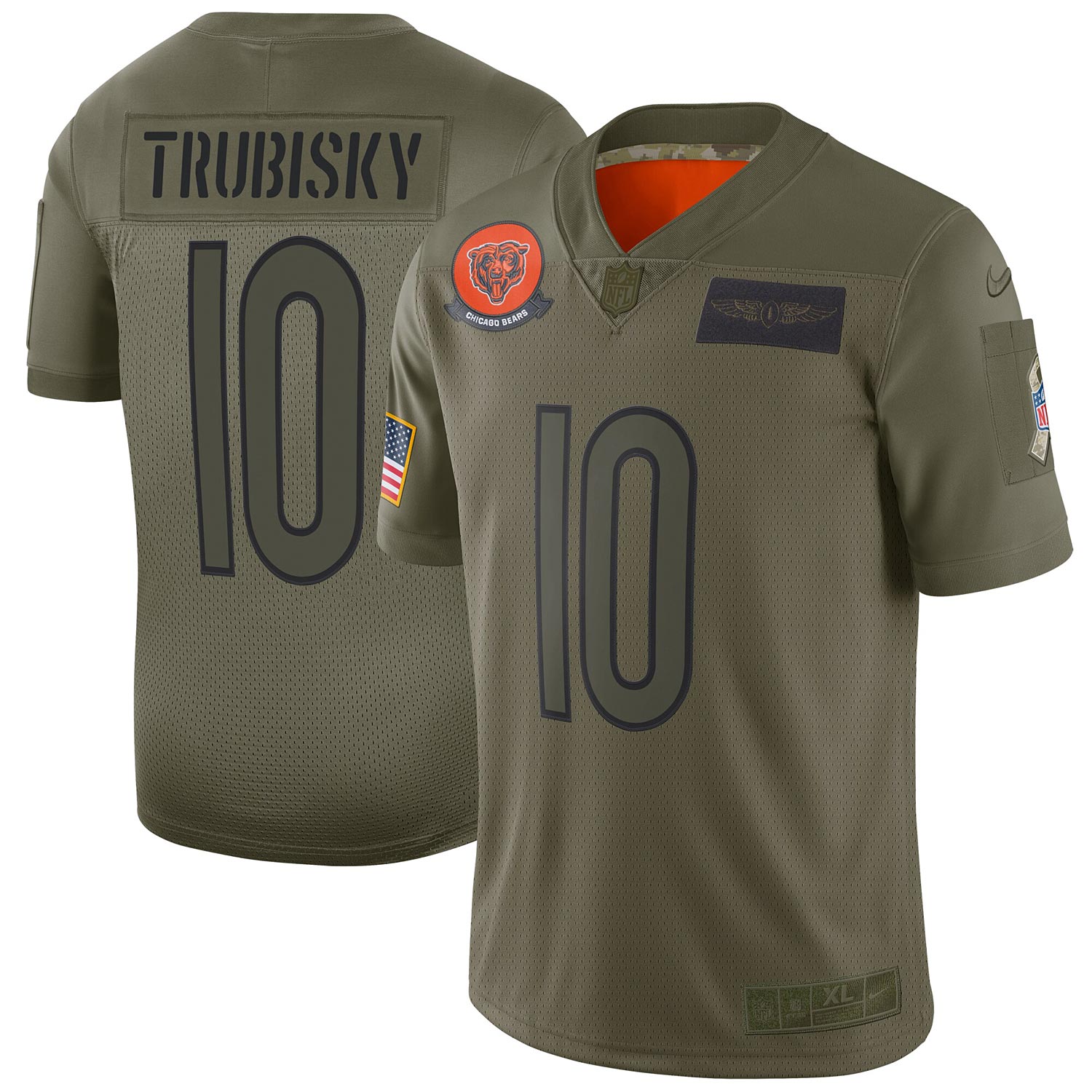 Chicago Bears Mitch Trubisky 2019 Salute to Service Limited Jersey Wrigleyville Sports