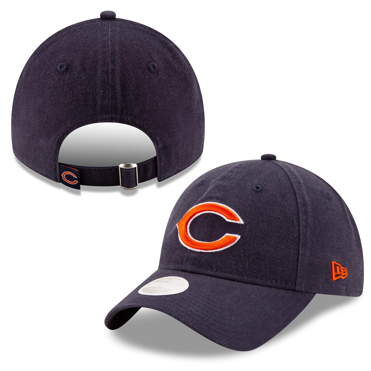 New Era Chicago Bears Women's Navy Core Classic Primary 9TWENTY Adjustable Hat