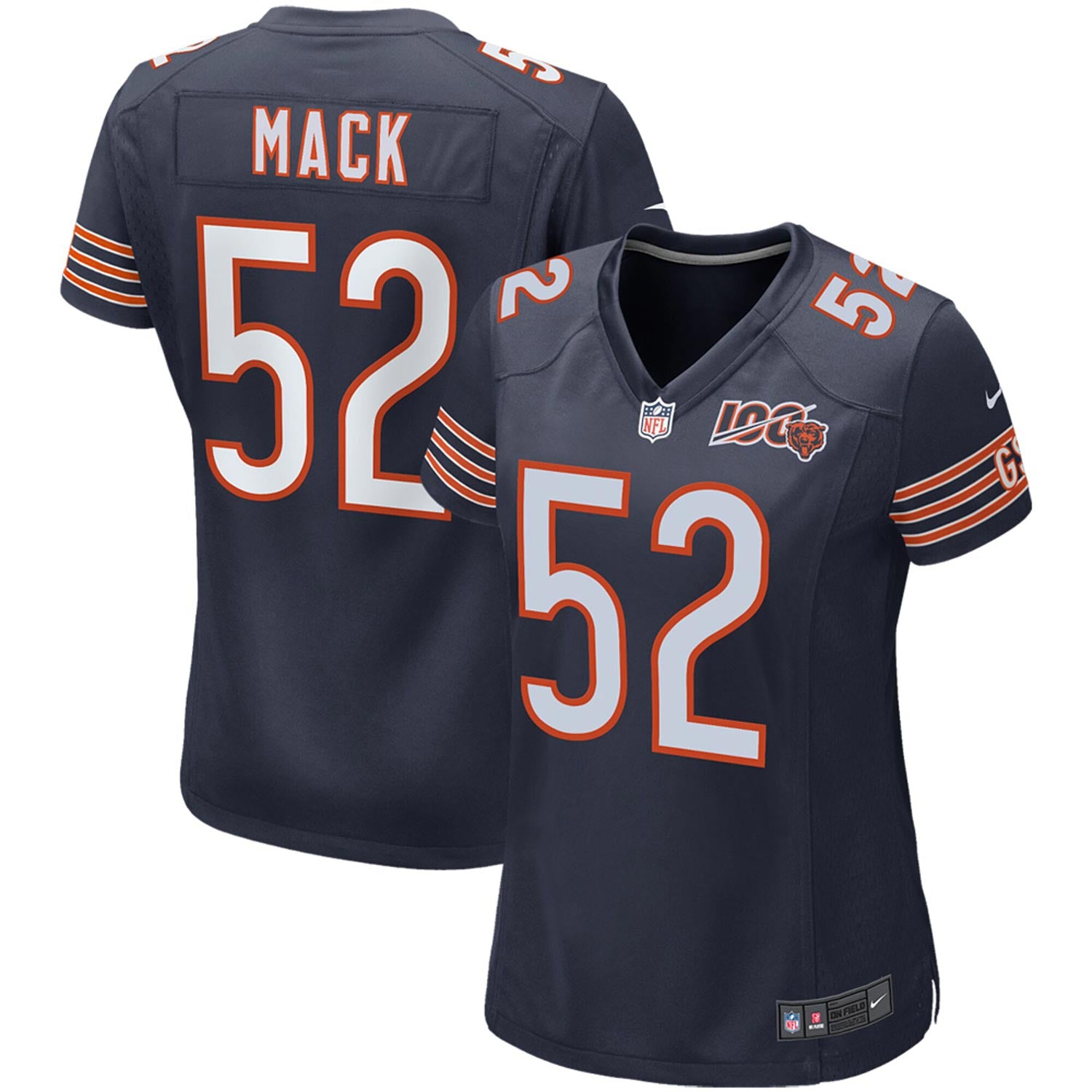 bears 100 jersey