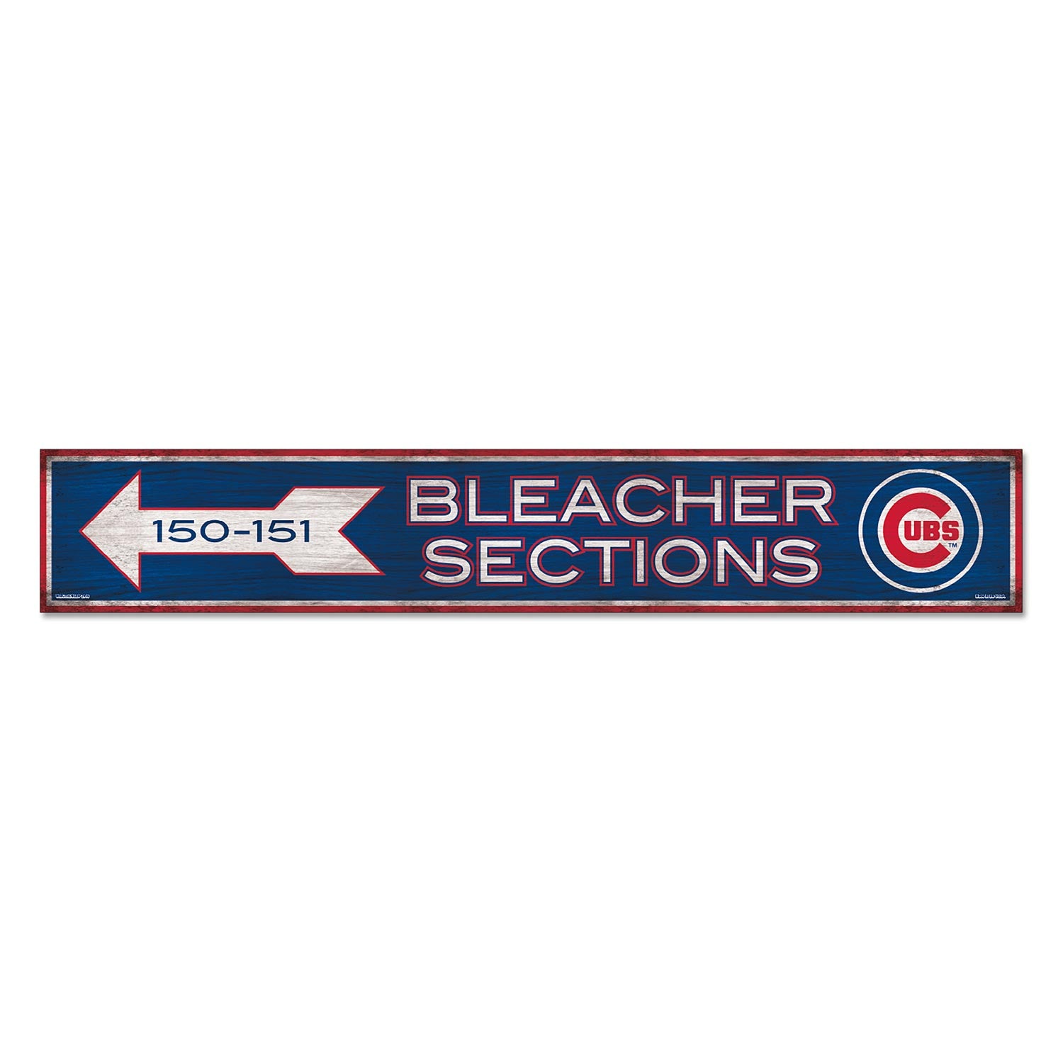 Chicago Cubs Wooden Fence Walking Bear Sign – Wrigleyville Sports