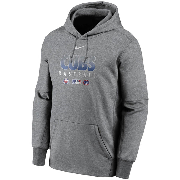 Chicago Cubs Nike Dri Fit Gray Sweatshirt Pullover Hoodie MLB