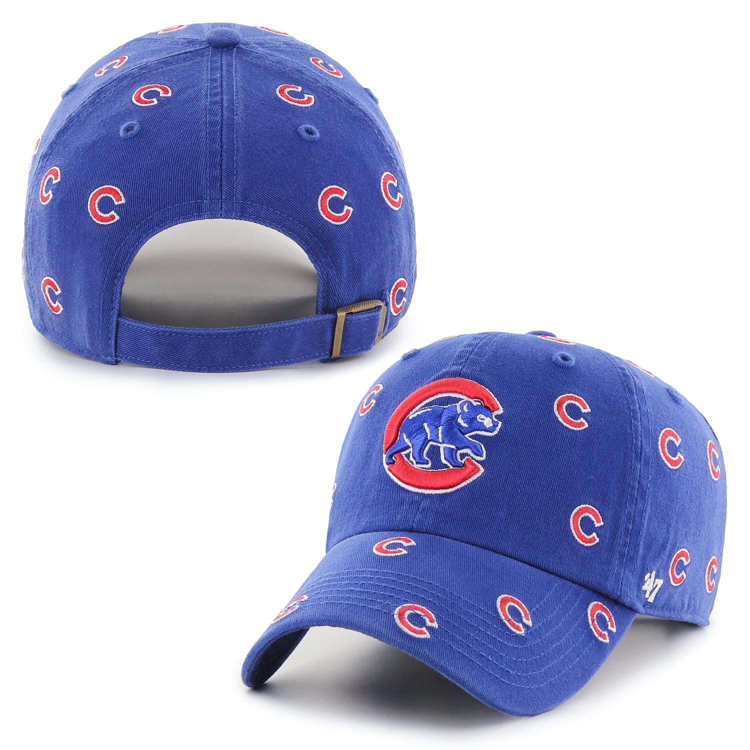 Women's Chicago Cubs '47 Royal Confetti Clean Up Adjustable Hat