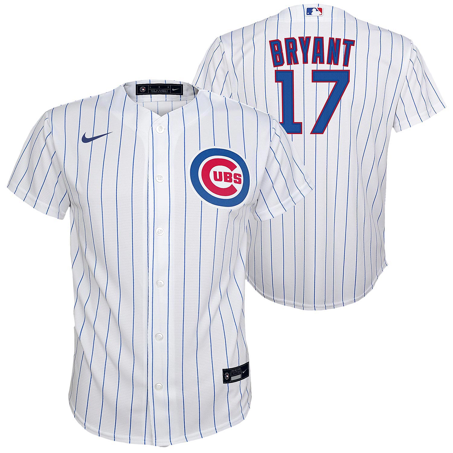 Chicago Cubs Nike Kris Bryant Road Replica Jersey With Authentic Lettering