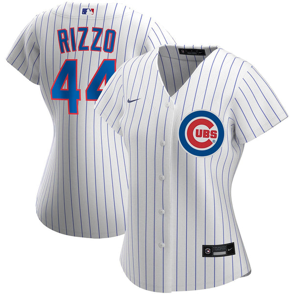 Anthony Rizzo Chicago Cubs Majestic Home Flex Base Authentic Collection  Jersey with 100 Years at Wrigley Field Commemorative Patch - White/Royal