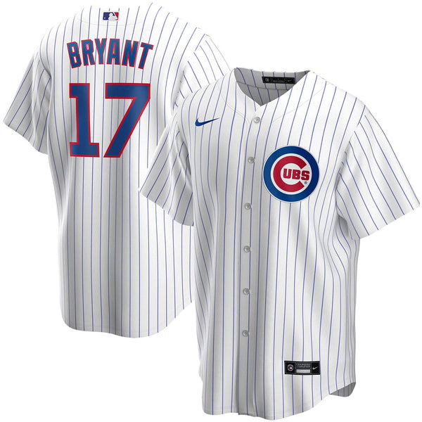 Nike MLB Chicago Cubs Kris Bryant Home Twill Youth Jersey White/Blue Medium 10-12 Years
