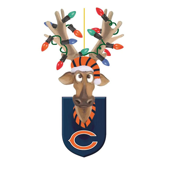 Chicago Bears Resin Reindeer Ornament
