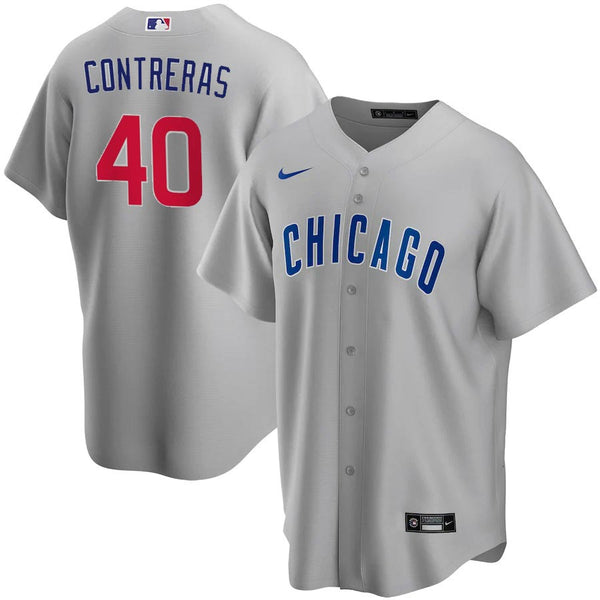Willson Contreras Chicago Cubs Blue Name Number Short Sleeve Player T Shirt