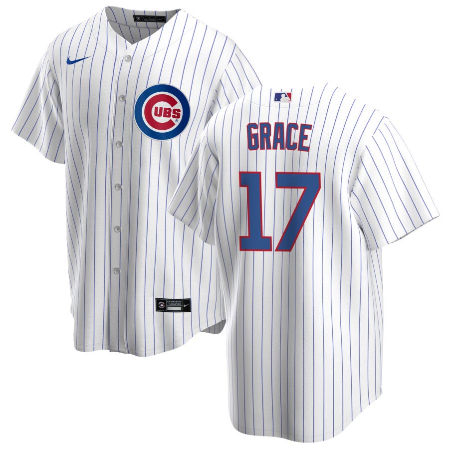 Mark Grace Chicago Cubs Men's Green Dubliner Name & Number T-Shirt