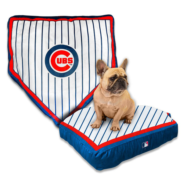 Chicago Cubs Home Plate Dog Bed