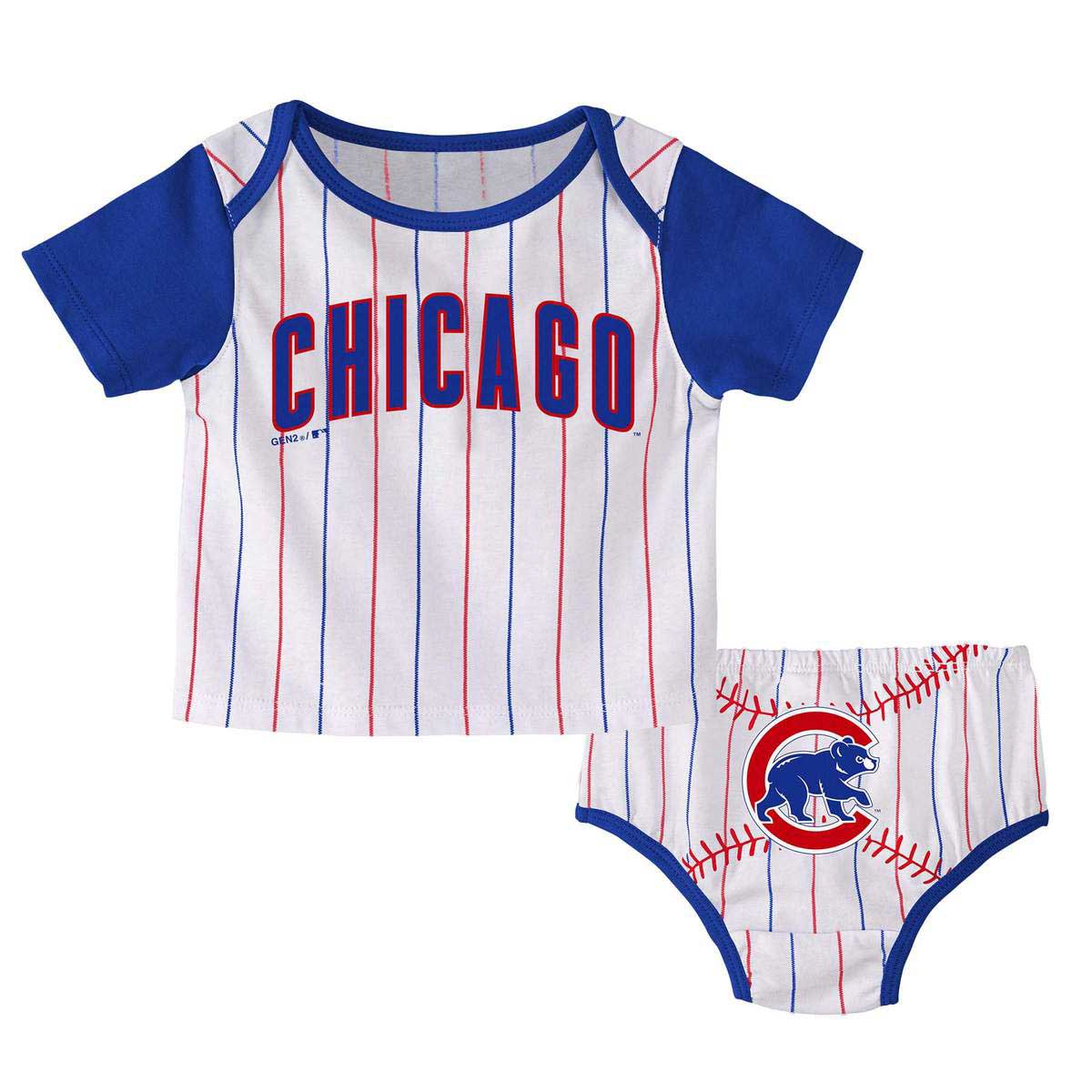 Chicago Cubs Infant Hey Batter Batter T & Diaper Set – Wrigleyville Sports