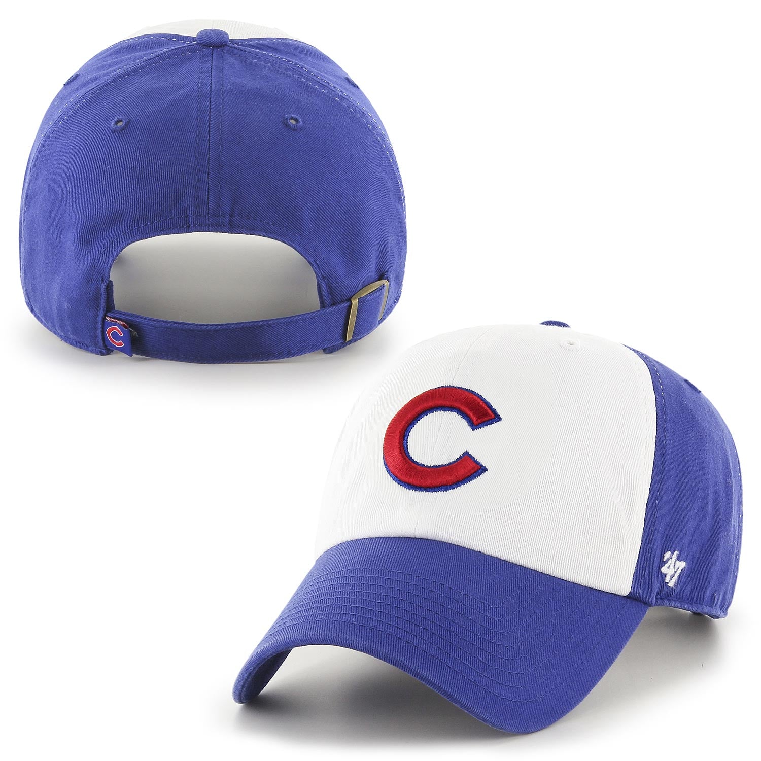 Youth '47 Royal Chicago Cubs Team Logo Clean Up Adjustable Hat