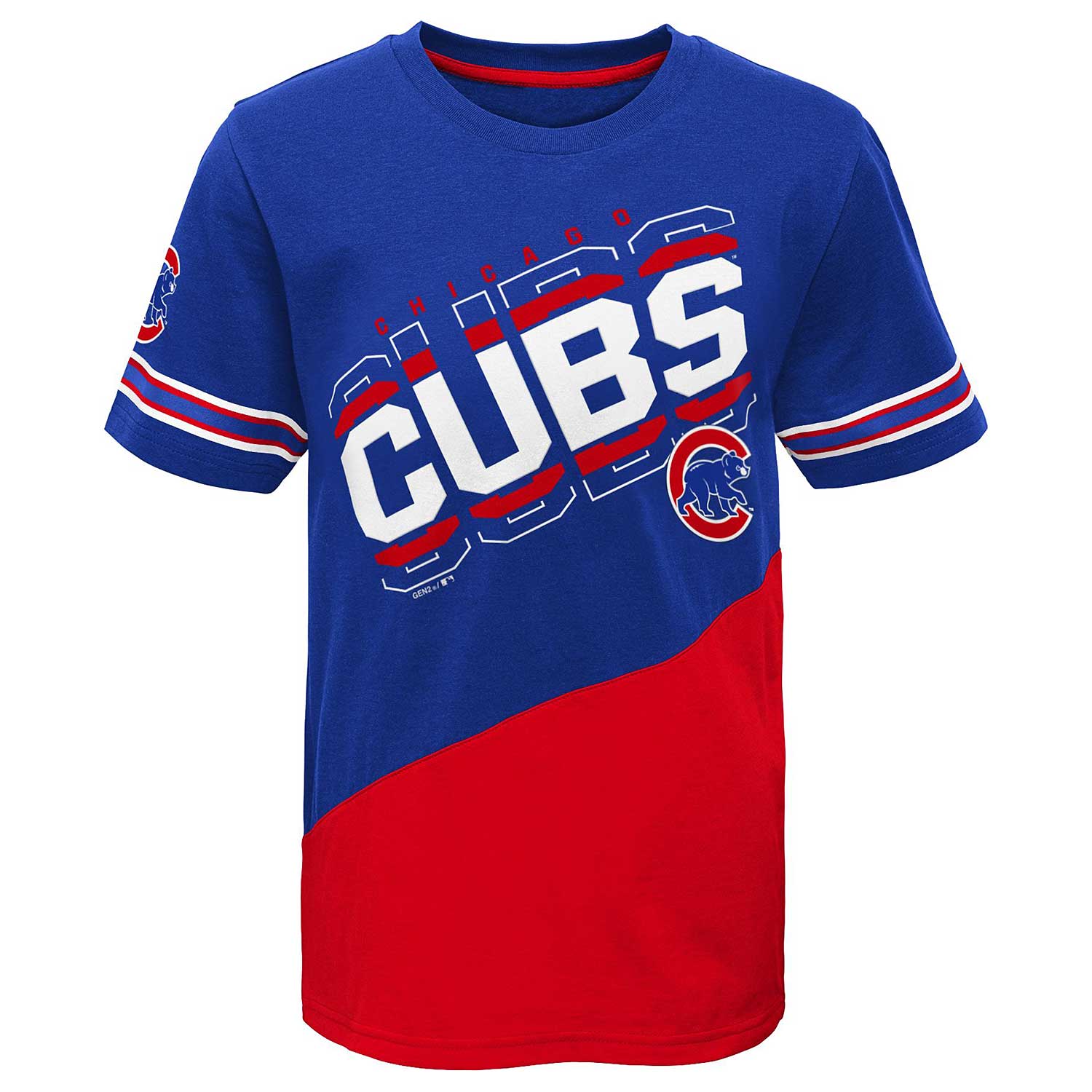 Vintage Chicago Cubs Shirt Men XXL Blue & Red Jersey