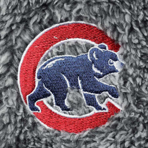 Chicago Cubs Newborn Sherpa Grey Coverall