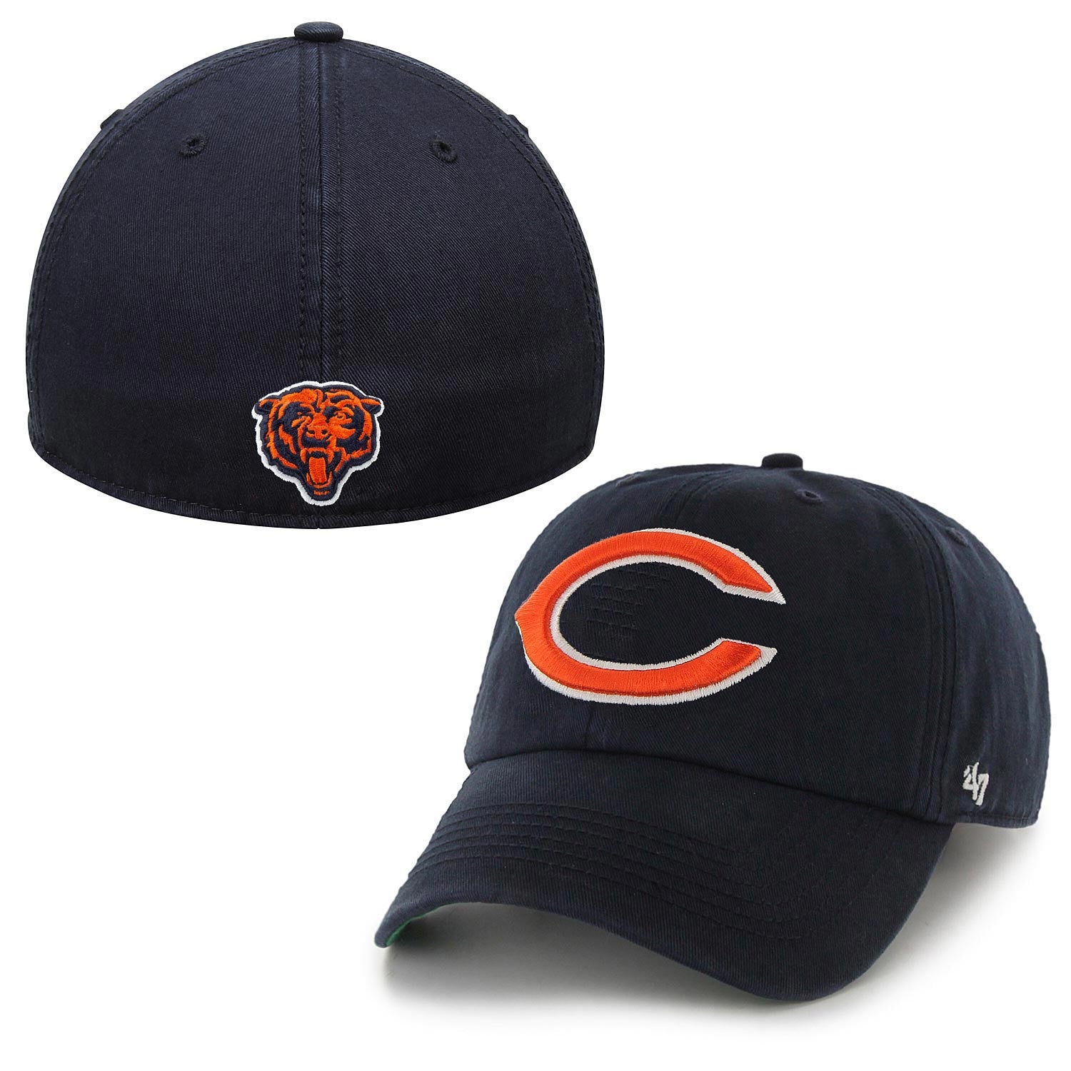 Men's '47 Navy Chicago Bears Franchise Logo Fitted Hat