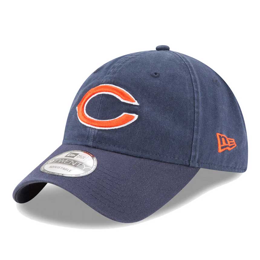 New Era Men's Chicago Bears League 9Forty Adjustable Navy Hat