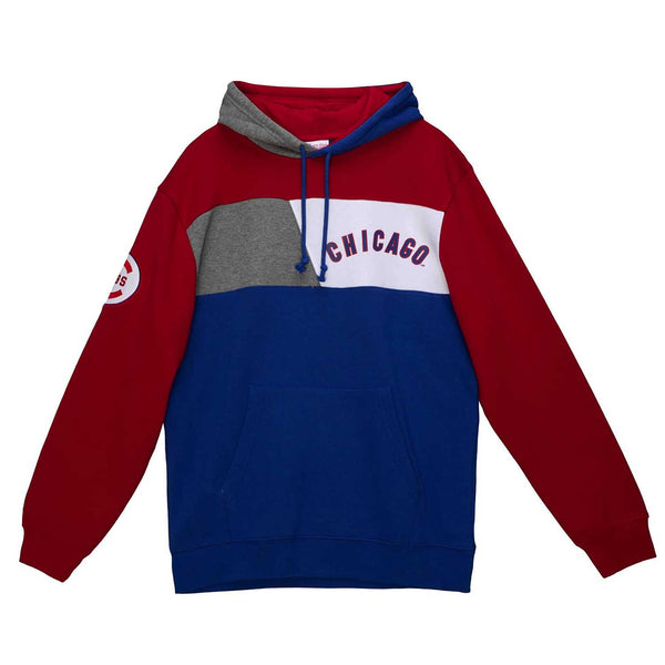 Chicago Cubs Color Blocked Fleece Hooded Sweatshirt