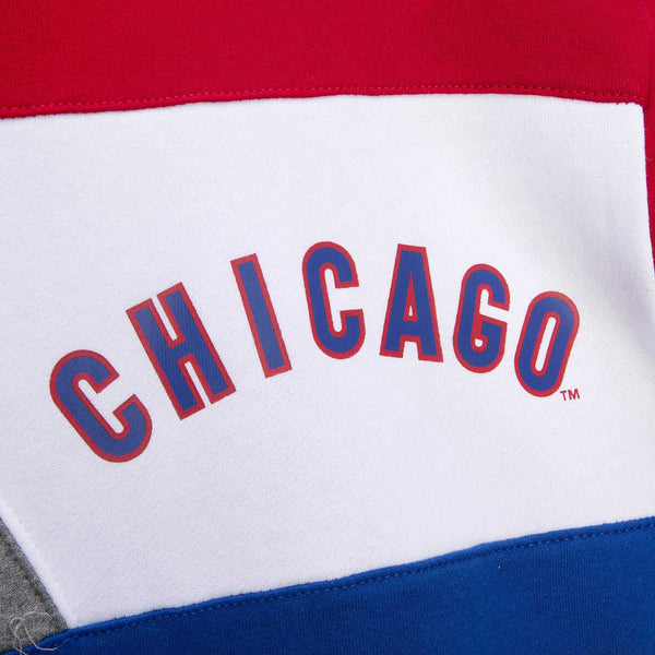 Chicago Cubs Color Blocked Fleece Hooded Sweatshirt