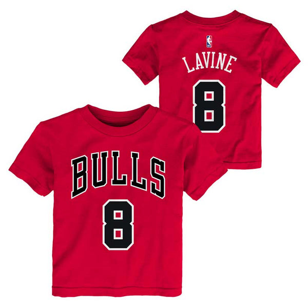 Chicago Bulls Zach Lavine Toddler Name And Number T-Shirt