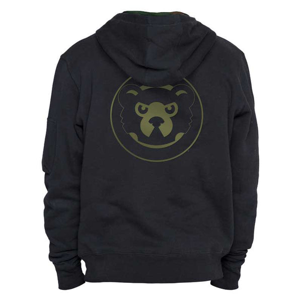 Sports Hooded Bear Sweatshirt Alpha Cubs Angry Wrigleyville Industries Chicago –