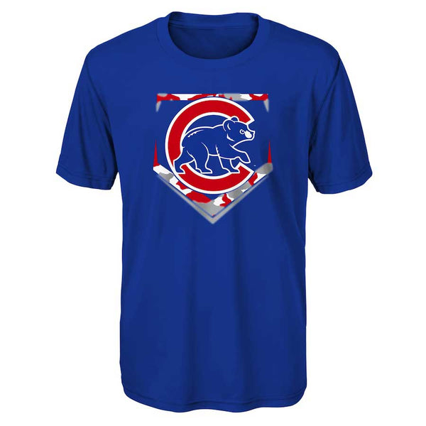 Chicago Cubs Youth Camo Base Performance T-Shirt