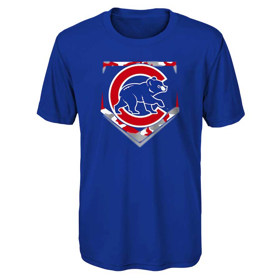 Outerstuff Chicago Cubs Youth Stealing Home T-Shirt X-Large = 18-20