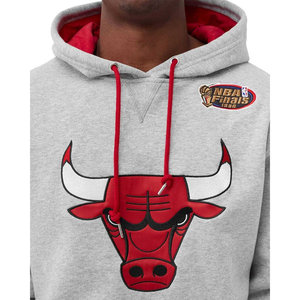 Men's Mitchell & Ness Black/Red Chicago Bulls Head Coach Pullover - Hoodie Size: Large