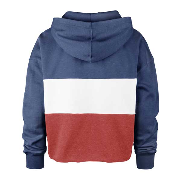 47 Brand / Women's Boston Red Sox Red Lizzy Cut Off Hoodie